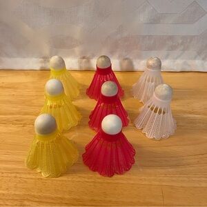 Colorful Badminton Shuttlecocks Set 8pcs
